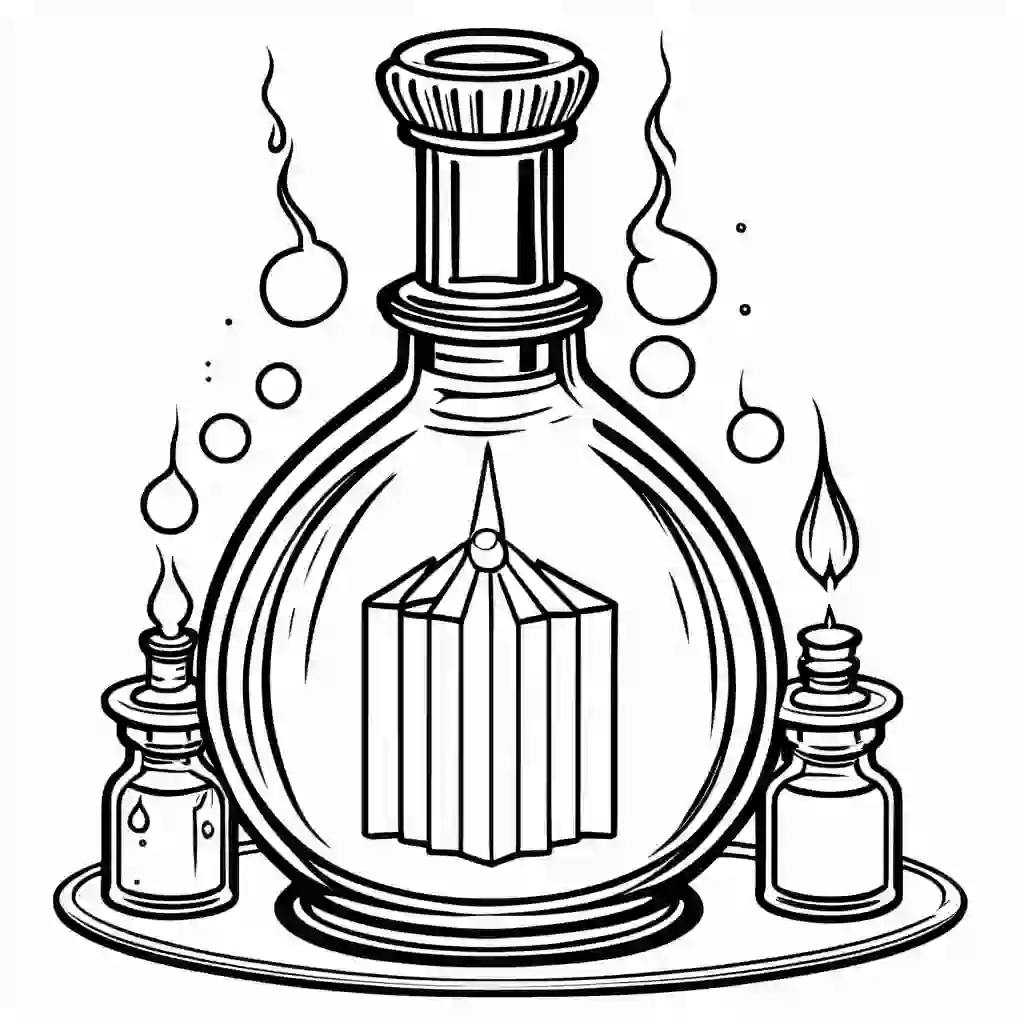Magic Potions coloring pages